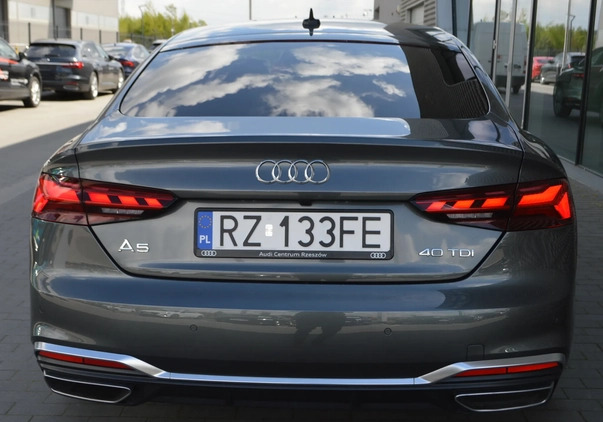 Audi A5 cena 215900 przebieg: 1891, rok produkcji 2023 z Suraż małe 56